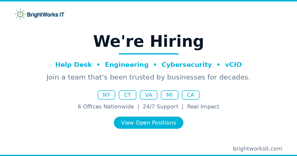 Brightworks IT is hiring for remote Dispatcher